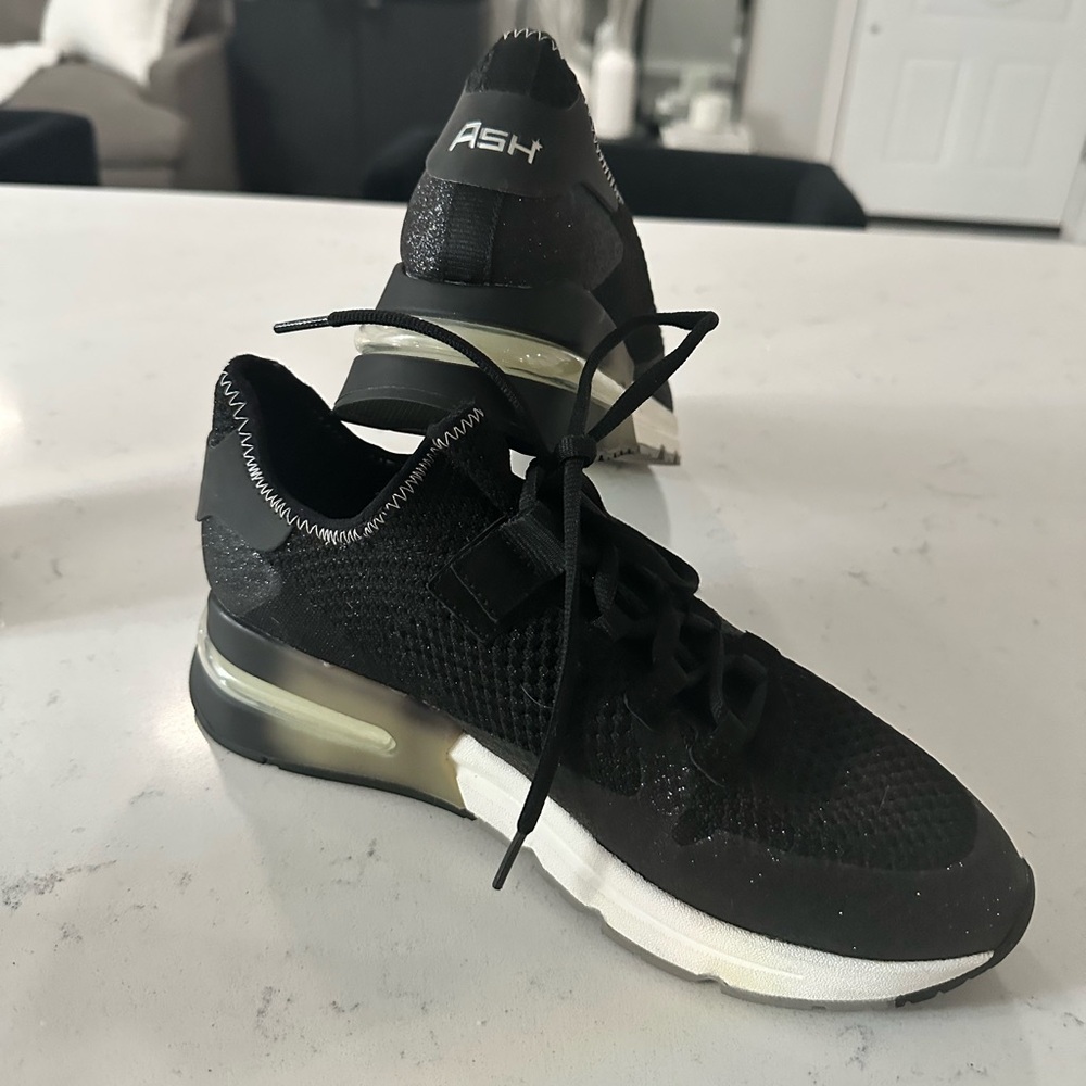 Brand new never worn Ash Kodi Krush Glitter Black Sneakers EU size 39